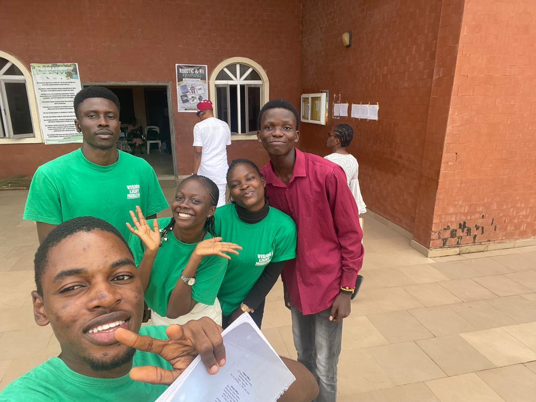 Volunteers discussing